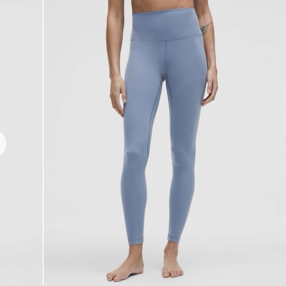 Lululemon Align Leggings Sz 18 Washed Denim HR High Rise Nulu 28"